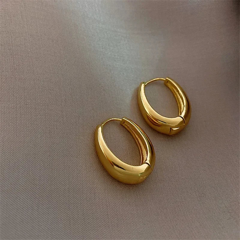 2024 Hot Sale Fashion Metal Drop Earrings for Woman Vintage Hoop Earring Trend Classic Party Wedding Pendant Jewelry Gift