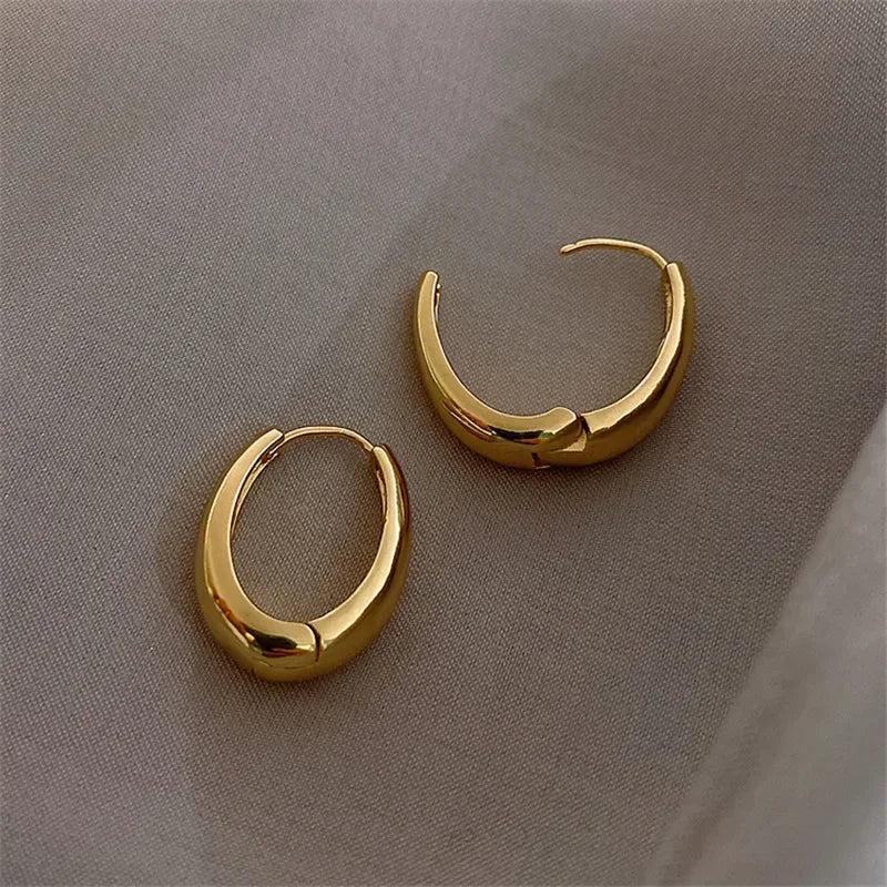 2024 Hot Sale Fashion Metal Drop Earrings for Woman Vintage Hoop Earring Trend Classic Party Wedding Pendant Jewelry Gift