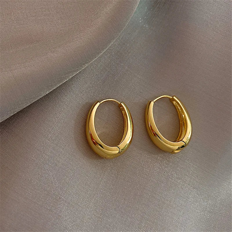 2024 Hot Sale Fashion Metal Drop Earrings for Woman Vintage Hoop Earring Trend Classic Party Wedding Pendant Jewelry Gift